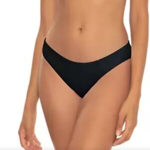 Becca Hipster Black Bikini bottoms. NWT. Medium